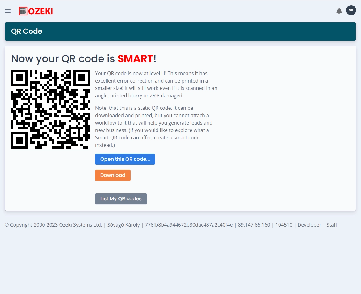 save androidapp qrcode
